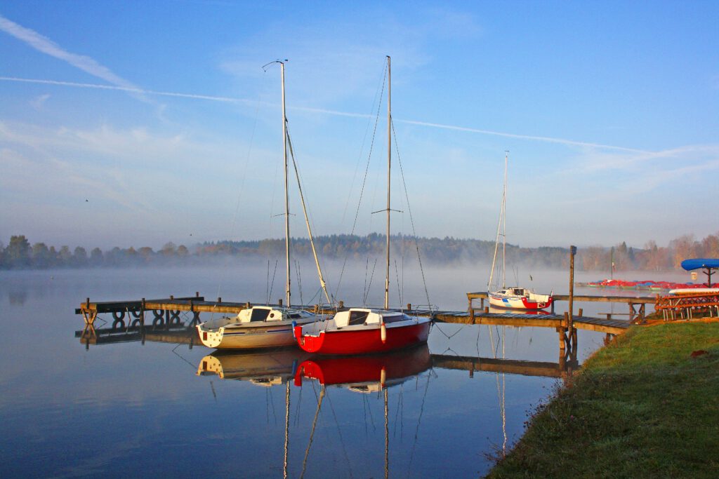 Morgenstille am Stausee Losheim
