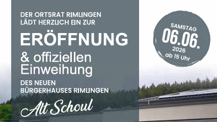 Einweihung Bürgerhaus Rimlingen